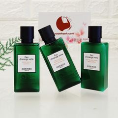 Trọn bộ tắm dưỡng Hermes Eau D'orange Verte - hương thơm tươi mát và tinh tế (HOT)
