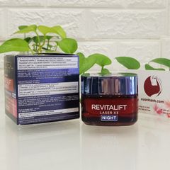 Kem dưỡng đêm L'oreal Revitalift Laser X3 chống lão hóa và săn chắc da chuyên sâu, 50ml