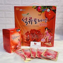 Nước ép lựu, collagen, táo đỏ chống lão hoá, tốt dáng, sáng da, 30 gói x 80ml