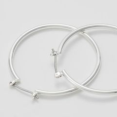 Hoa tai Pilgrim kiểu dáng tròn trơn đơn giản, thời trang