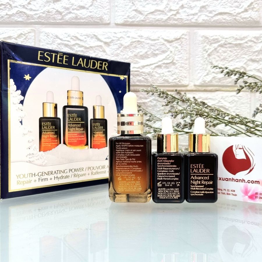 Giftset Estee Lauder Advanced Night Repair Multi - Recovery Complex 30ml + 2 chai 15ml (NEW)