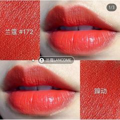 Son Lancome L'absolu Rouge Cream #172 Impatiente cam ánh đỏ trẻ trung