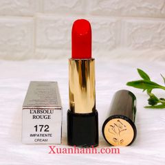 Son Lancome L'absolu Rouge Cream #172 Impatiente cam ánh đỏ trẻ trung