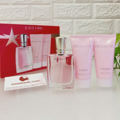 Set nước hoa Lancome Miracle hương thơm ngọt ngào, nhẹ nhàng, nữ tính (HOT)