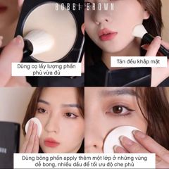 Phấn phủ Bobbi Brown Sheer Finish Pressed Powder siêu mịn và che phủ tốt, #5 Soft Sand (New)