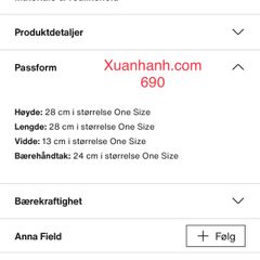 Túi Anna Field form công sở, màu sắc sang trọng cùng hoa văng thêu tinh tế, #2733 - Beige