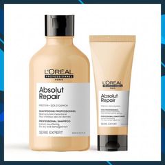 Dầu xả L'oreal Absolut Repair Protein + Gold Quinoa phục hồ và mềm mượt tóc, 200ml