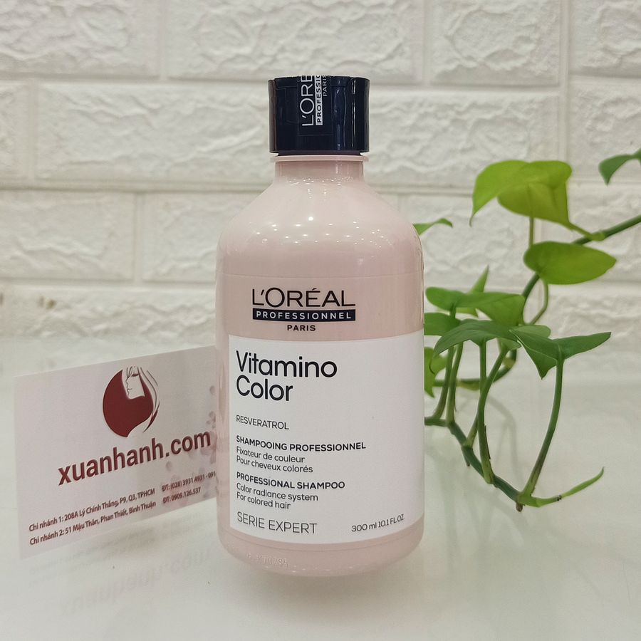 Dầu gội L'oreal Vitamino Color Resveratrol chăm sóc và giữ màu cho tóc nhuộm, 300ml