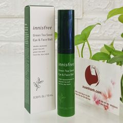 Thanh lăn Innisfree Green Tea Seed Eye&Face Ball - tươi trẻ, giảm thâm bọng mắt, 10ml