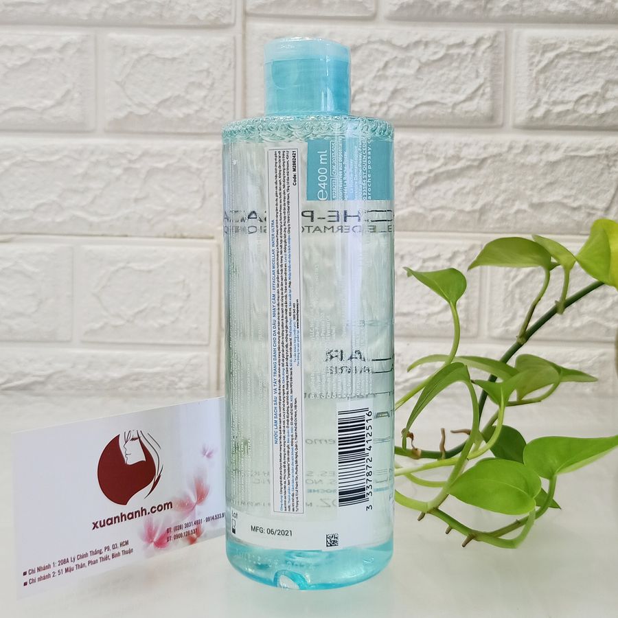 Nước tẩy trang La Roche-Posay Oily Skin sạch sâu cho da dầu/da hỗn hợp dầu, 400ml