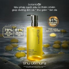 Dầu tẩy trang Shu Uemura Botanic gốc thực vật cao cấp, sạch sâu và dịu nhẹ da, bigsize 450ml