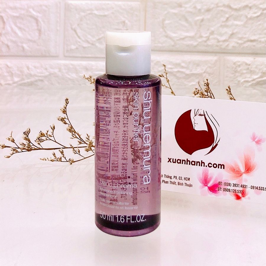 Dầu tẩy trang Shu Uemura Blanc:chroma sạch sâu, dưỡng trắng sáng da, 50ml