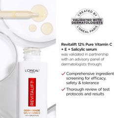 Serum L'oreal Revitalift Clinical 12% Vitamin C + HA tinh khiết - trắng sáng và căng mọng da (New)
