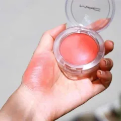 Phấn má hồng Mac Glow Play Blush dạng kem #Groovy - cam đào dịu dàng, tươi trẻ.