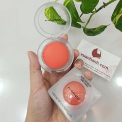 Phấn má hồng Mac Glow Play Blush dạng kem #Groovy - cam đào dịu dàng, tươi trẻ.