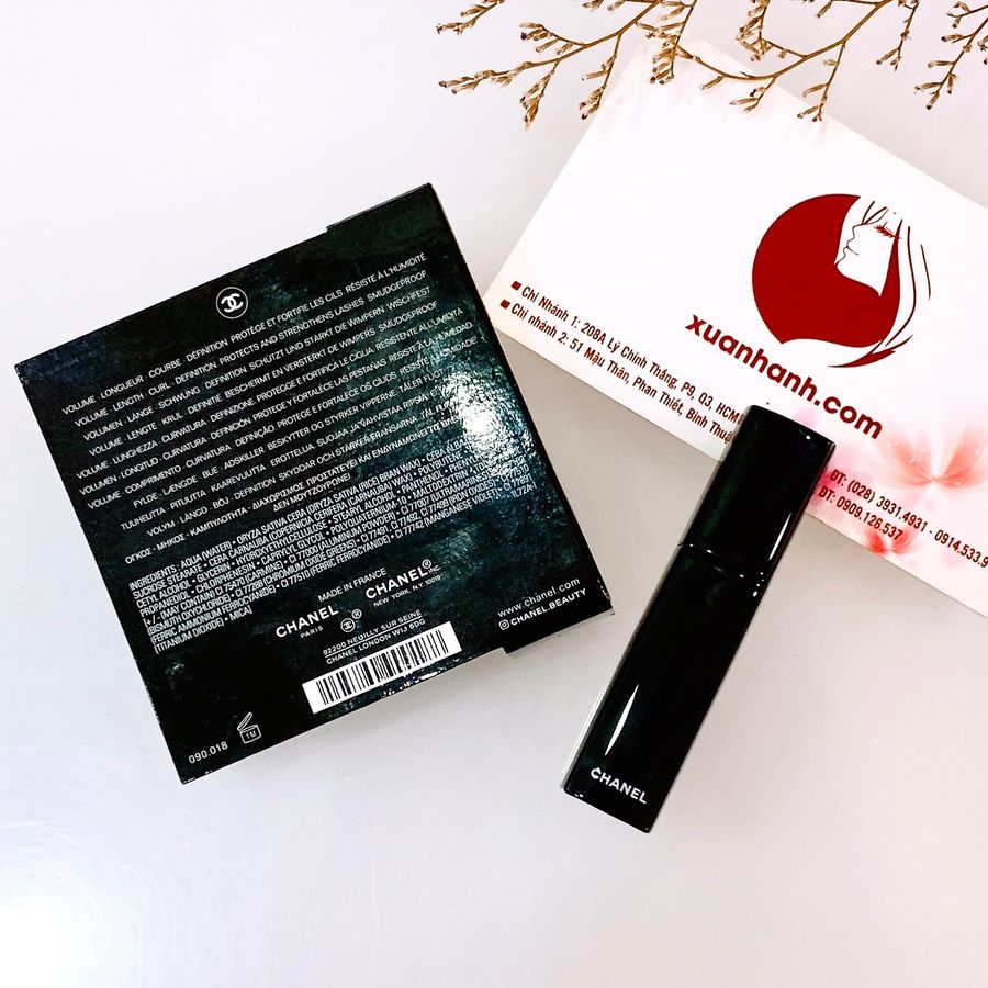 Mascara Chanel Noir Allure dày, dài, cong và định hình mi tuyệt đẹp, 3g (New)