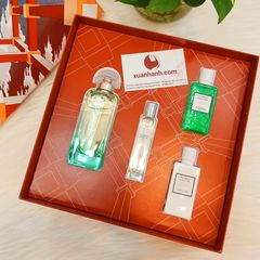 Giftset nước hoa Hermes Un Jardin Sur Le Nil hương sen thuần khiết, 100ml - Limited