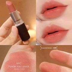 Son MAC Powder Kiss Lipstick #314 Mull It Over cam nude rất Tây, sang trọng