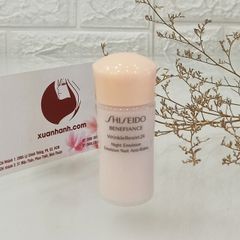 Sữa dưỡng đêm Shiseido Benefiance WrinkleResist24 dưỡng ẩm chống lão hóa, 15ml