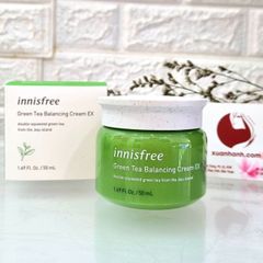 Kem dưỡng Innisfree Green Tea Balancing Cream EX - dưỡng ẩm kiềm dầu, sáng mịn da.