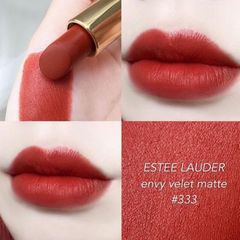 Son Estee Lauder Pure Color Envy Matte #333 Persuasive đỏ cam gạch, tách set.
