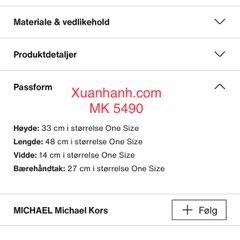Túi Michael Kors da thật, form công sở to, tiện dụng và sang trọng, #8758 #Leather - TẶNG COMBO HOT