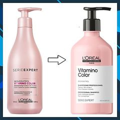 Dầu gội L'oreal Vitamino Color Resveratrol chăm sóc và giữ màu cho tóc nhuộm, 500ml
