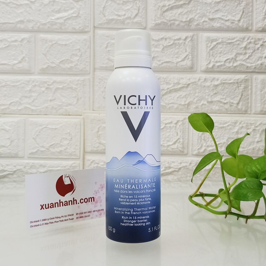 Xịt khoáng Vichy Eau Thermale Spa Water dịu da, cân bằng ẩm, chống oxy hóa 150g