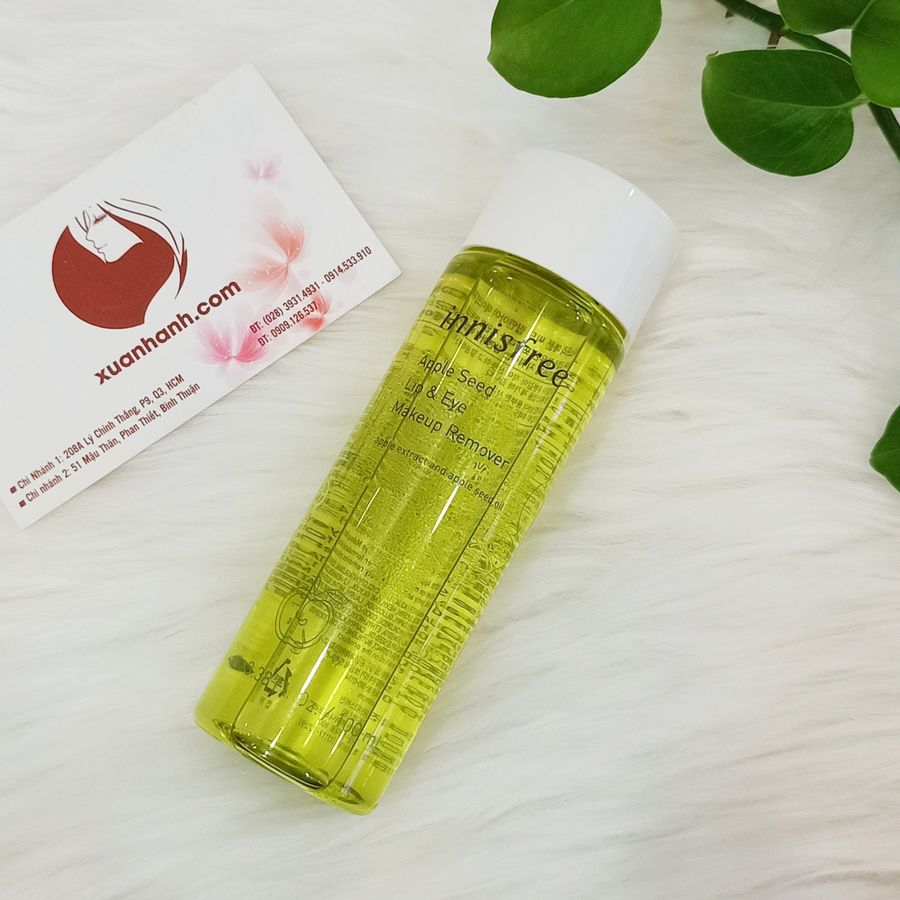 Tẩy trang mắt môi Innisfree Apple Seed Lip & Eye Remover - 100ml