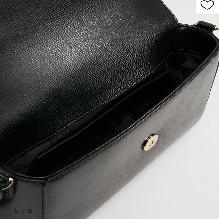 Túi DKNY màu đen cổ điển, da thật vân xước sang đẹp và rất chất (22x14cm)