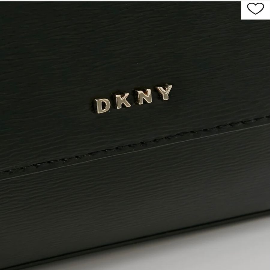 Túi DKNY màu đen cổ điển, da thật vân xước sang đẹp và rất chất (22x14cm)