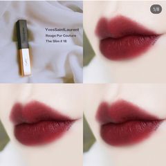 Son Yves Saint Laurent The Slim #18 Reverse Red, đỏ mận siêu sang