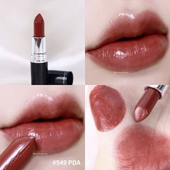 Son Mac Lustreglass Lipstick #549 PDA - đỏ đất quyến rũ và sang trọng (new)