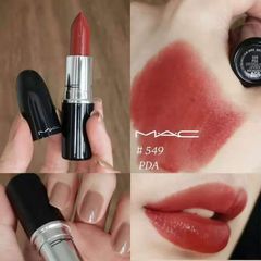 Son Mac Lustreglass Lipstick #549 PDA - đỏ đất quyến rũ và sang trọng (new)