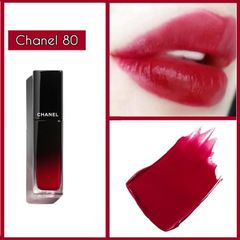 Son kem Chanel Rouge Allure Laque mịn mượt #80 Timeless đỏ Cherry