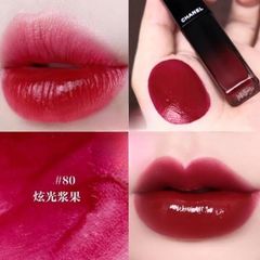Son kem Chanel Rouge Allure Laque mịn mượt #80 Timeless đỏ Cherry