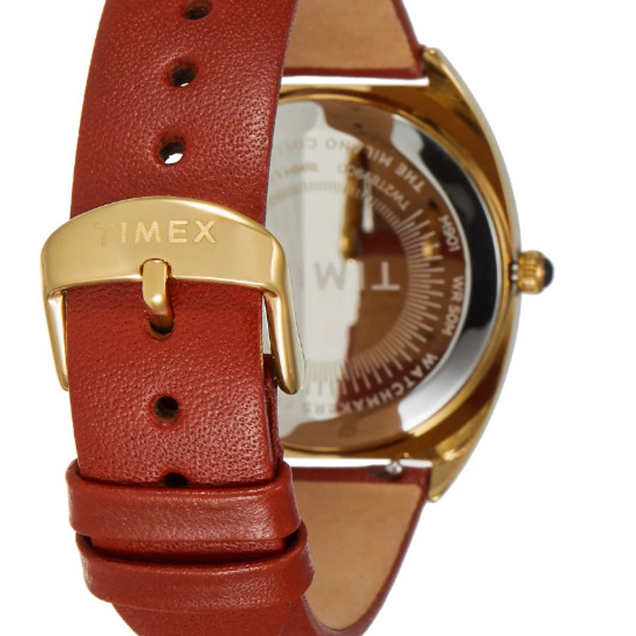 Đồng hồ nữ Timex dây da thật bền bỉ, màu nâu Tây trẻ trung, đẹp lạ.
