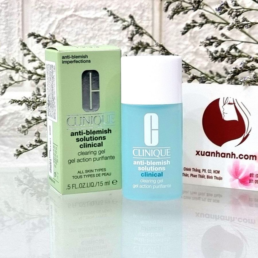 Gel chấm mụn Clinique Anti-Blemish Solutions Clearing Gel điều trị mụn nhanh chóng, 15ml