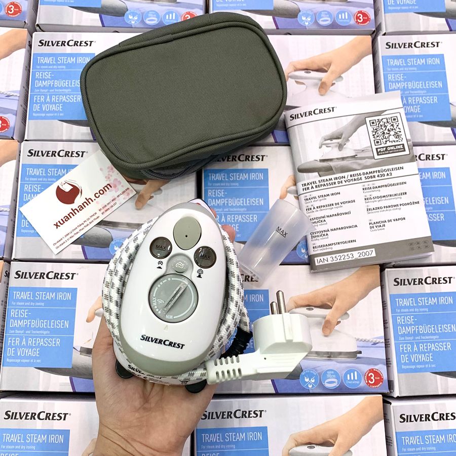 Bàn ủi (là) SliverCrest mini nhỏ gọn tiện dụng, hàng nhập khẩu Đức (New)