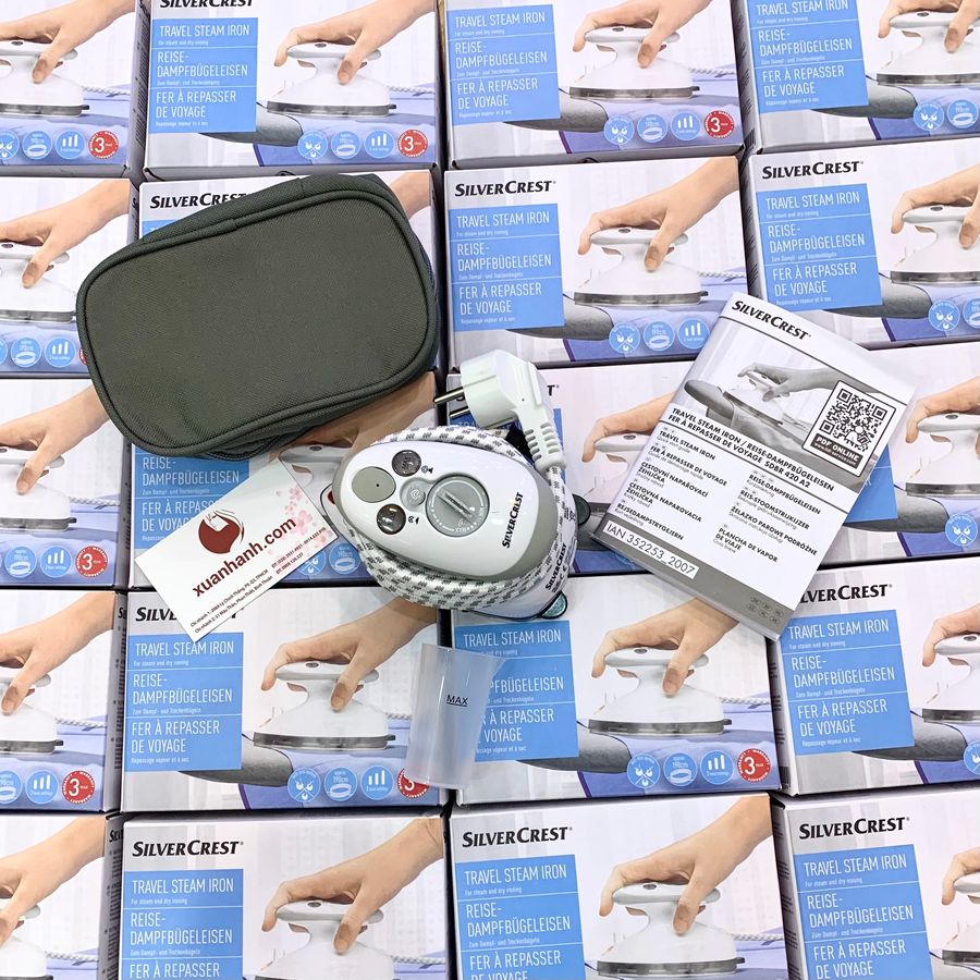Bàn ủi (là) SliverCrest mini nhỏ gọn tiện dụng, hàng nhập khẩu Đức (New)