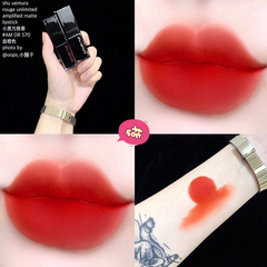 Son Shu Son Shu Uemura Rouge Amplified Matte son lì, mềm mịn #570, đỏ cam tươi trẻ