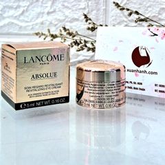 Kem dưỡng mắt Lancome Absolue Revitalizing Eye Cream trẻ hóa, phục hồi da mắt, 5ml 