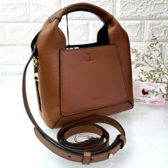 Túi xách nữ Furla Gilda Mini Tote da thật, màu Nâu Tây sang trọng (New)