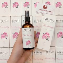 Nước Hoa Hồng Befine giúp cân bằng độ ẩm cho da, se lỗ chân lông, sáng mịn.