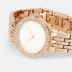 Đồng hồ nữ Anna Field mặt tròn, dây kim loại sang trọng, #Rose Gold - 3315