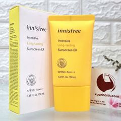 Kem chống nắng Innisfree Intensive Long Lasting Sunscreen EX SPF50+ chống nước, lâu trôi - 50ml