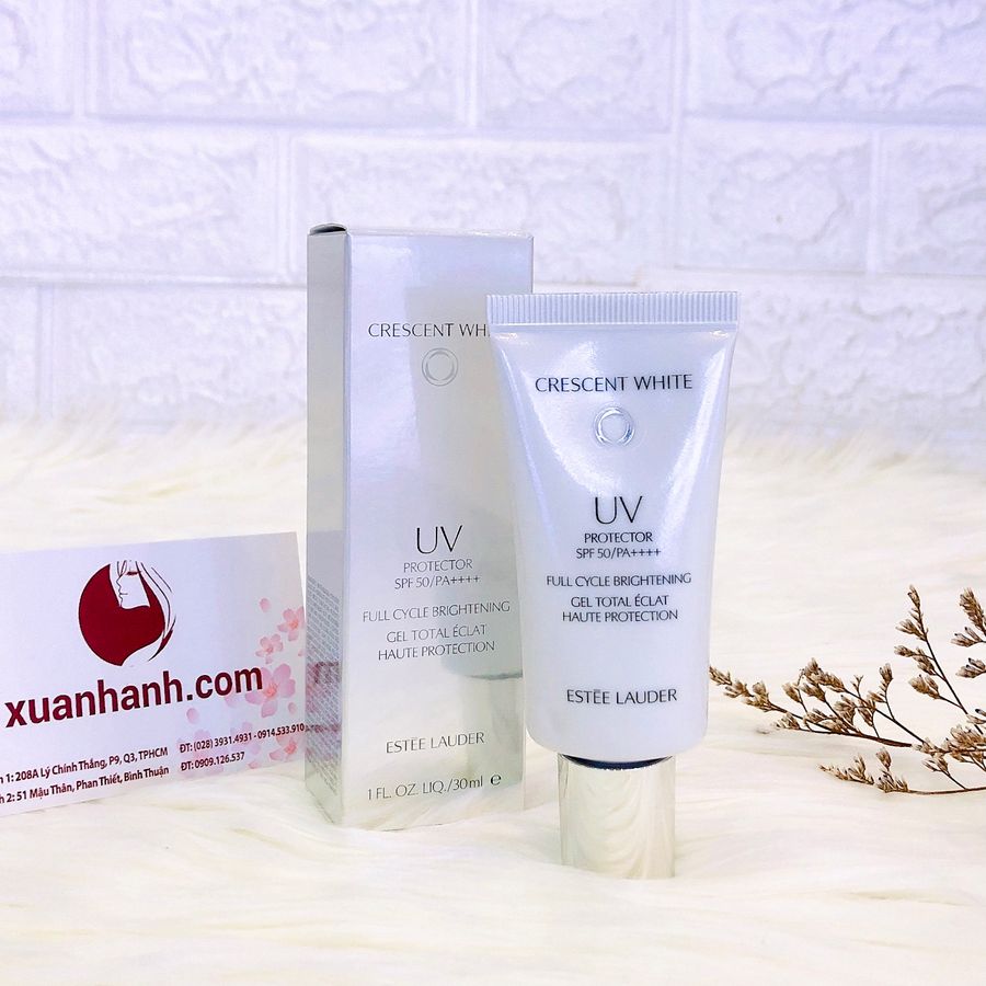 Chống nắng Estee Lauder Crescent White UV Protector SPF50 dòng dưỡng trắng