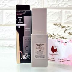 Kem nền Kanebo Kate Semi-Matte che phủ tốt, lì mịn, căng mượt, #00 trắng trong