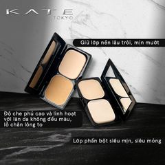 Phấn phủ Kanebo Kate The Base Zero Oil Control kiểm soát dầu, #02 - tự nhiên (new)