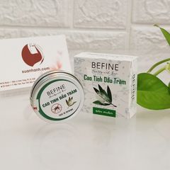 Cao tinh dầu tràm Befine giữ ấm cơ thể, chống cảm cúm, côn trùng, xua muỗi giảm dị ứng.